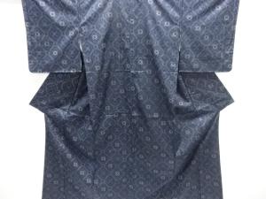 未使用品　花菱模様織出し西陣伝承紬着物アンサンブル